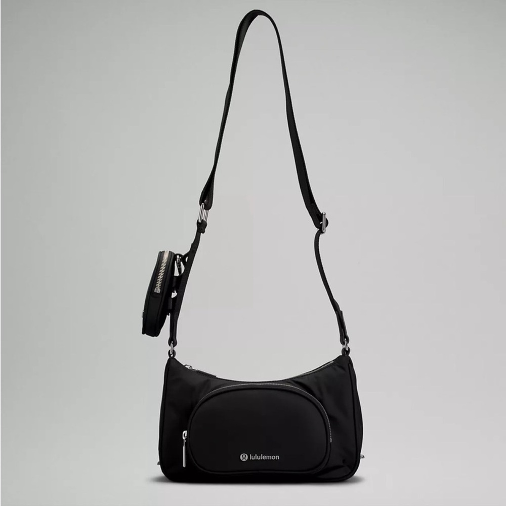 Lululemon Athletica Black Crossbody Bag with Nano Pouch